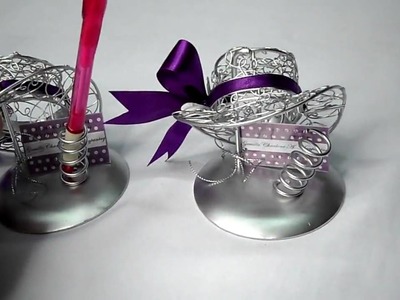 Metal Wire Crafted Lady's Hat party favors for Wedding, Debut, birthday