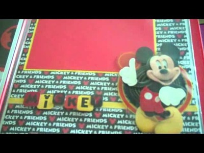 Mickey Mouse Scrapbook For Carson's Teacher