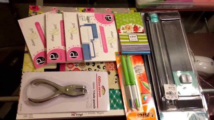 My scrapbook.stationary.planner haul for Franklin Covey planner