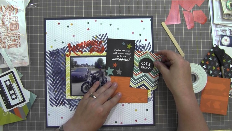 Scrapbook Process Video: Boys and Their Toys