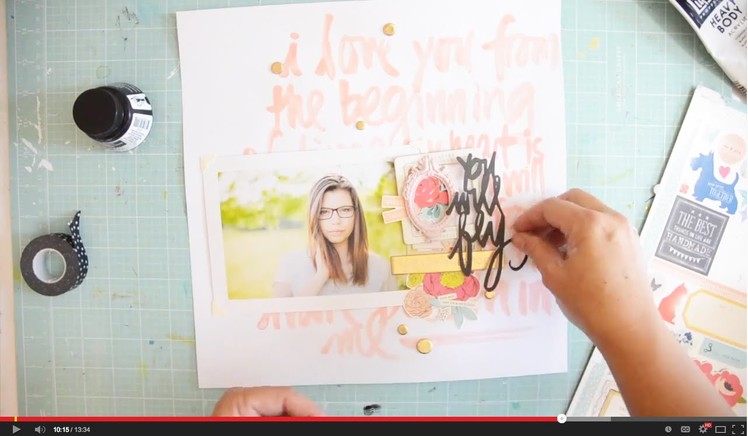 Scrapbook Process Video with Wilna You will fly
