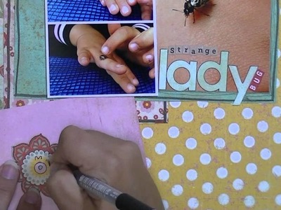 Scrapbooking Process: Strange ladybug