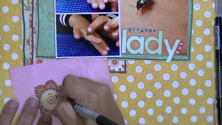 Scrapbooking Process: Strange ladybug