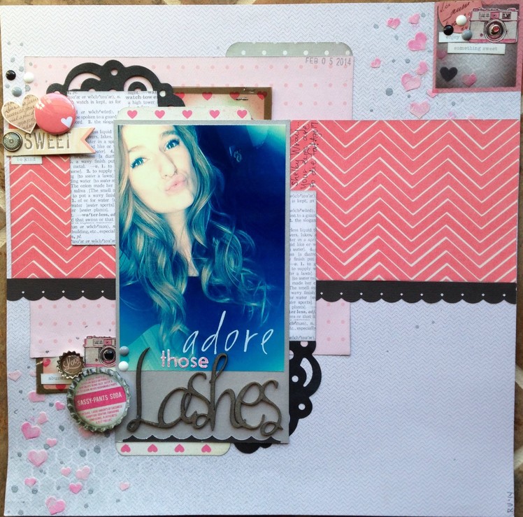 Scrapbooking Process Video 002:  Adore Those Lashes