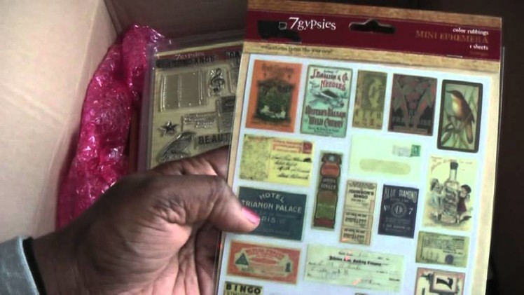 Scrapbooking: Vintage Envelope Mini Album and A Small Haul