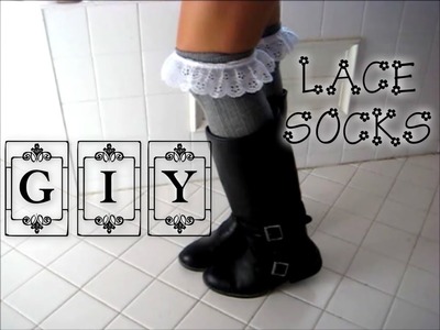 ♥ GIY│Knee High Lace Trimmed Socks ♥