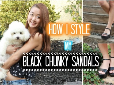 How I Style Black Chunky Sandals