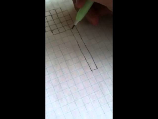 How to make a heart out of graph paper