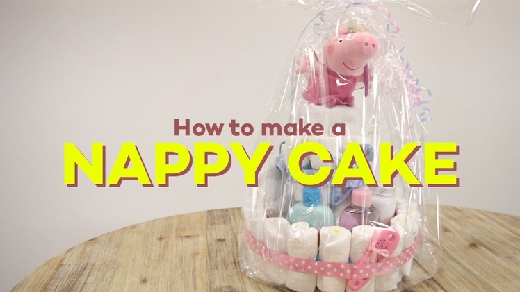 How to Make a Nappy Cake - Step by Step Tutorial
