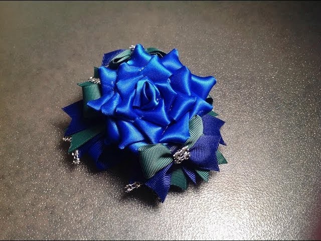 HOW TO: Make a rose hair bow NO SEW