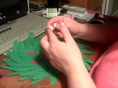 Making A Handprint Christmas Wreath