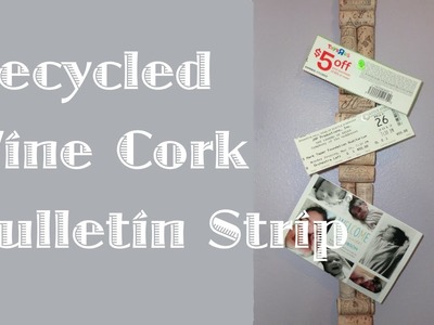 Recycled Wine Cork Bulletin Strip
