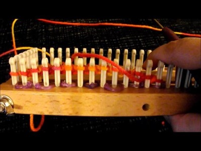 Rib Stitch On A Loom As A Flat Panel