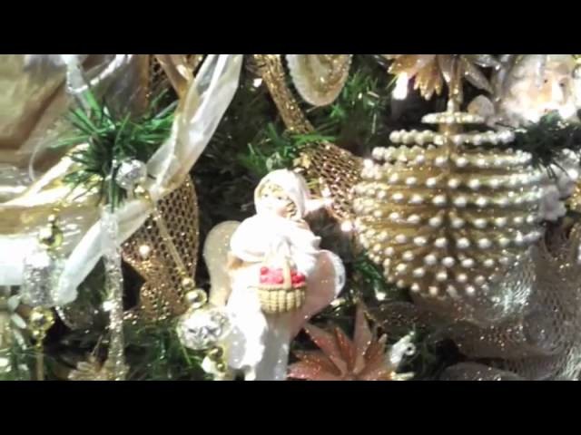 SIVER GLITTER PINECONE BALL CHRISTMAS ORNAMENT