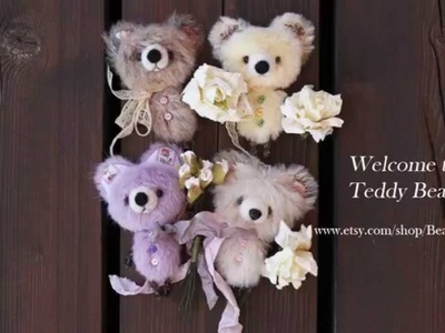 Teddy bear brooch.pin little story