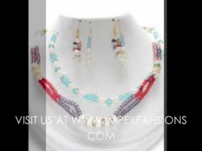 Crystal jewelry, designer crystal mala at www.impexfashions.com