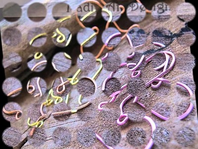 Fancy Ear wires for making Earrings - Enameled Ear wires - Colored Jewlery Supplies