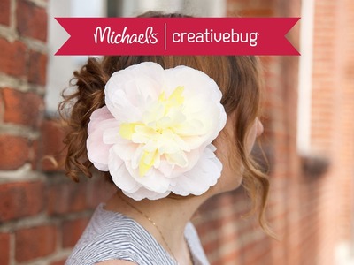 How To Make A Paper Flower Hair Clip | Class Preview