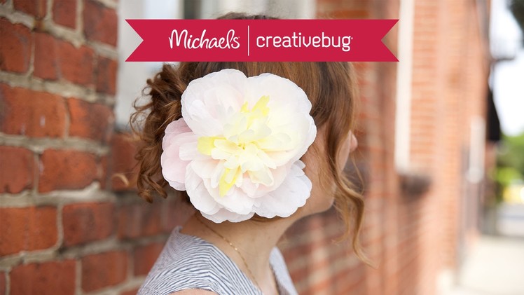How To Make A Paper Flower Hair Clip | Class Preview