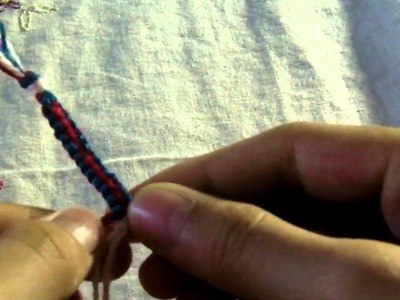 How to make friendship bracelet [square knot]