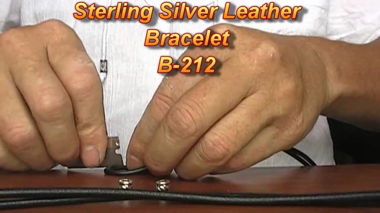 How to make Leather Men Bracelet B-212