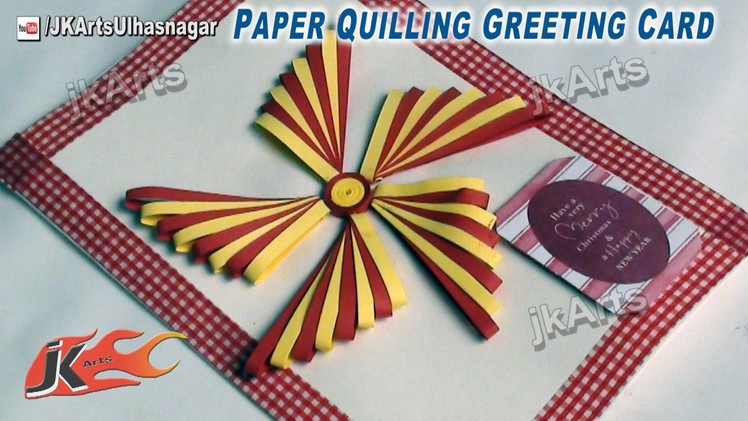 HOW TO: make Paper Quilling Christmas Greeting Card - JK Arts 470