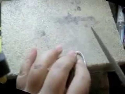 How to make silver ring using square wire Part 2