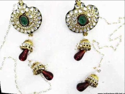 Stylish Traditional Indian Wear Earrings Jewelry From India