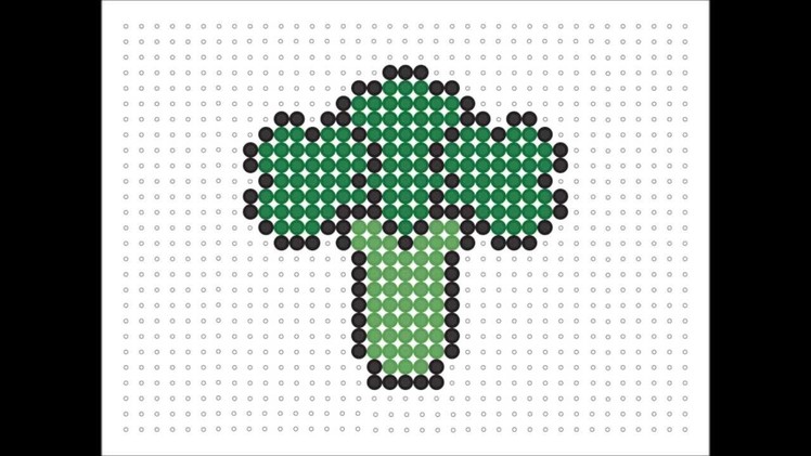 Hama Bead Broccoli (Food Series 2 #11)