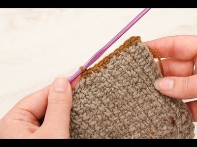 How to crochet - along an edge