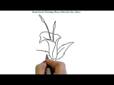 How to Draw a simple flower