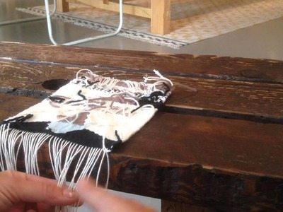 How to finish a weaving