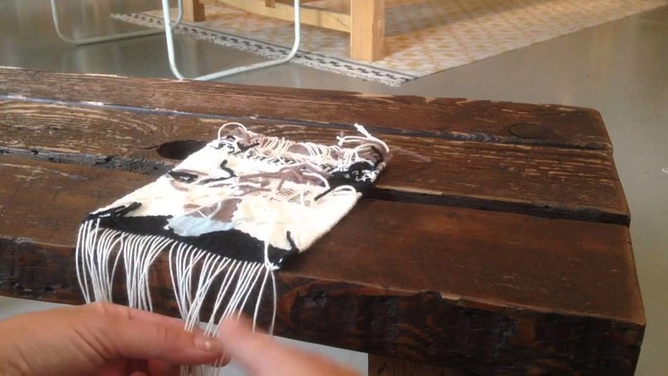 How to finish a weaving