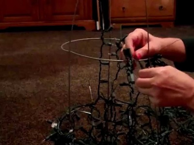 Making Christmas Decorations! - Tomato Cage tree(How To)