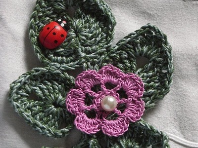 Motiv 5*Applikation blätter häkeln*crochet leaves* irish lace crochet DIY