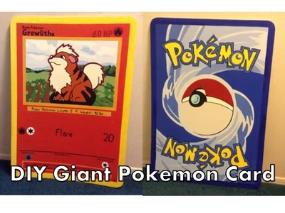 DIY Giant Pokemon Card