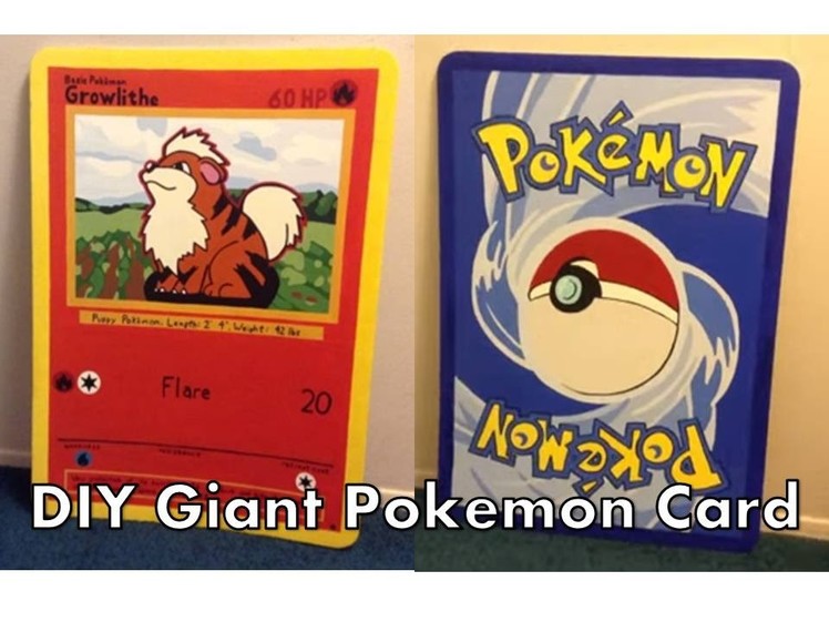 DIY Giant Pokemon Card