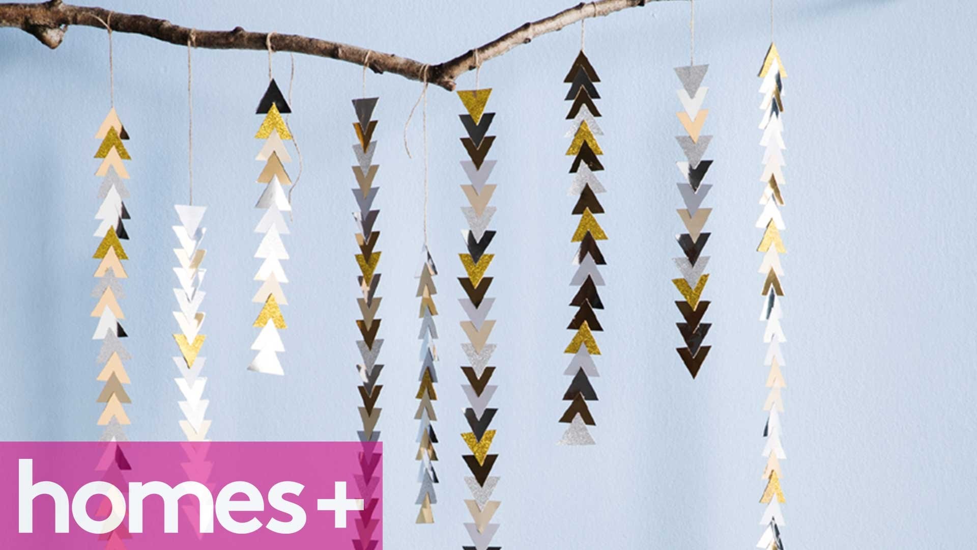 DIY PROJECT Triangle garlands homes+