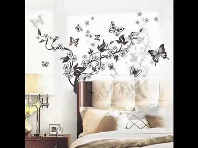Flowers Vine&Butterflies Removable Vinyl Wall Decal Sticker Art Mural Home Decor