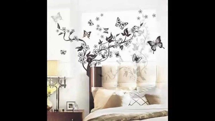 Flowers Vine&Butterflies Removable Vinyl Wall Decal Sticker Art Mural Home Decor