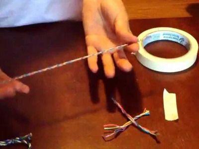 Friendship Bracelet Tutorial: Rope Twist (2 - minute) Bracelet DIY
