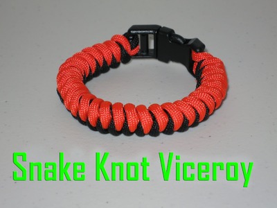 How to make a Snake knot viceroy with buckles