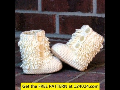 How to make baby crochet boots