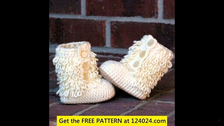 How to make baby crochet boots