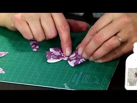 How to make Paper Bows with Craftwork Cards | Craft Academy