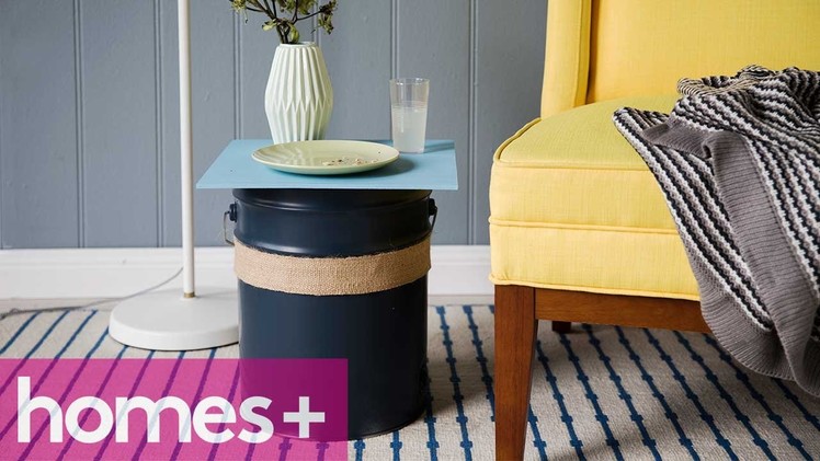 PAINT CAN DIY IDEA #2: Side table - homes+