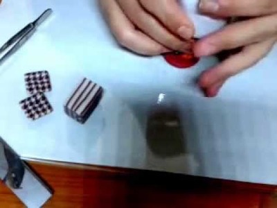 Polymer clay tutorial pied de poule pendant (part 1)