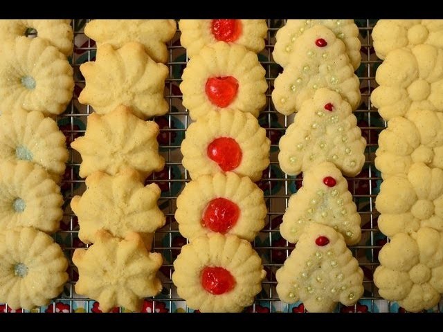 Spritz Cookies Recipe Demonstration - Joyofbaking.com