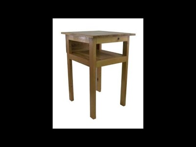 Trash To Treasure Oak Pallet End Table. Night Stand
