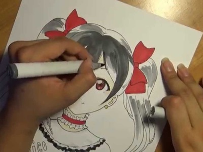 Drawing Yazawa Nico from the Anime: Love Live! School Idol Project